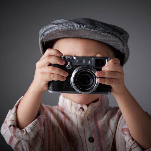 Young press photographer